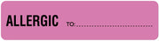 Medical Labels - Allergy Alert Label, 4" x 1"