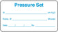 Medical Labels - Home Care Pressure Set Label, 3" x 1-5/8"