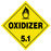 Medical Labels - OXIDIZER, Shipping Label, 8-1/2" x 8-1/2"
