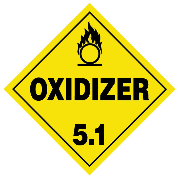 Medical Labels - OXIDIZER, Shipping Label, 8-1/2" x 8-1/2"