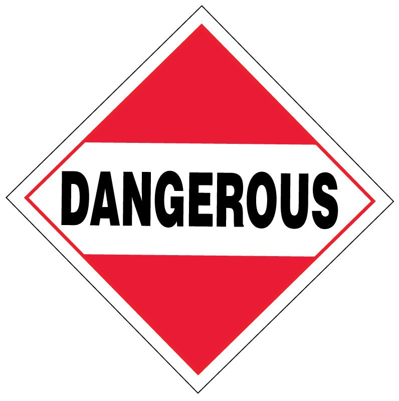 Medical Labels - DANGEROUS, Shipping Label, 8-1/2" x 8-1/2"