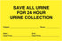 Medical Labels - Urine & Stool Collection Label, 8" x 5-1/4"