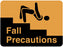 Medical Labels - Fall Risk Label, 8" x 5-1/4"