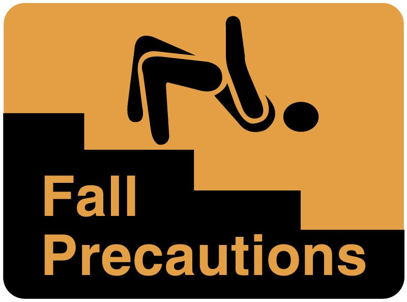 Medical Labels - Fall Risk Label, 8" x 5-1/4"