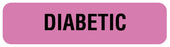 Medical Labels - DIABETIC, Patient Care and Condition Labels, 1-1/4" x 5/16"
