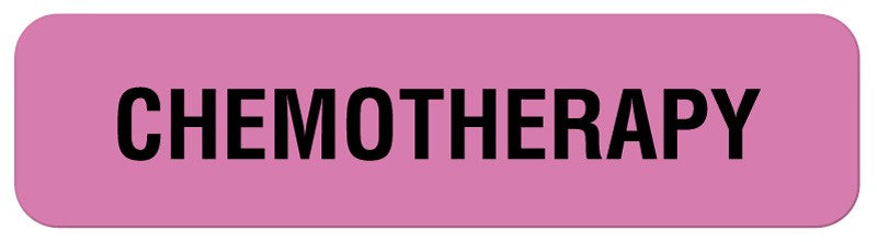 Medical Labels - Chemotherapy Agent Label, 1-1/4" x 5/16"