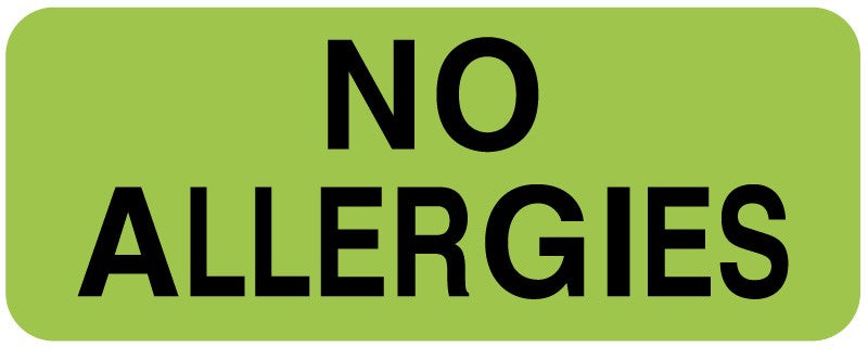 Medical Labels - Allergy Alert Label, 2-1/4" x 7/8"
