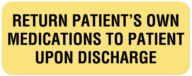 Medical Labels - Medication Communication Label, 2-1/4" x 7/8"