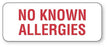 Medical Labels - Allergy Alert Label, 2-1/4" x 7/8"