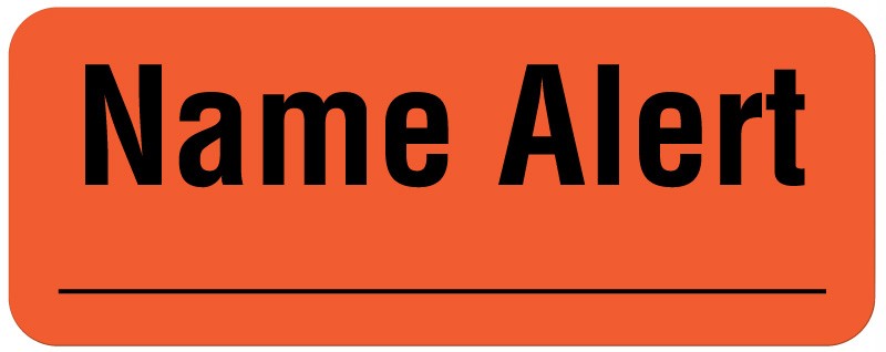 Medical Labels - Name Alert Label, 2-1/4" x 7/8"
