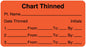Medical Labels - Chart Thinned Label, 3" x 1-5/8"