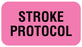 Medical Labels - STROKE PROTOCOL, 1-5/8" x 7/8"