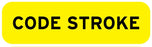 Medical Labels - Code Stroke Label, 1-1/4" x 5/16"