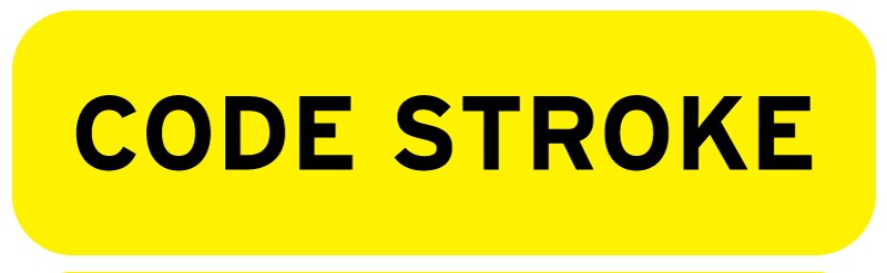 Medical Labels - Code Stroke Label, 1-1/4" x 5/16"