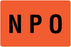 Medical Labels - NPO Label, 4" x 2-5/8"
