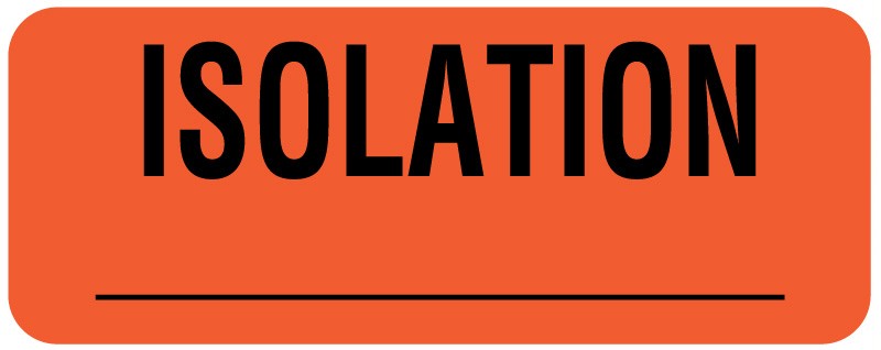 Medical Labels - Isolation Labels, 2-1/4" x 7/8"