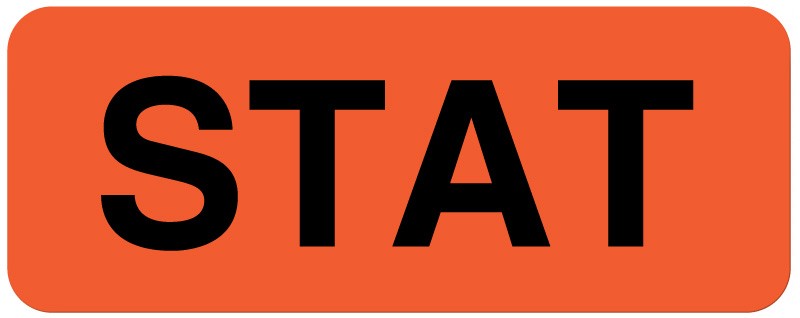 Medical Labels - STAT Label, 2-1/4" x 7/8"