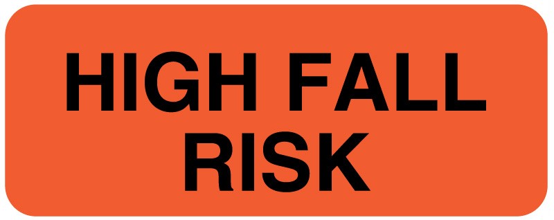 Medical Labels - Fall Risk Label, 2-1/4" x 7/8"
