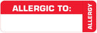 Medical Labels - Allergy Alert Label, 3" x 1"