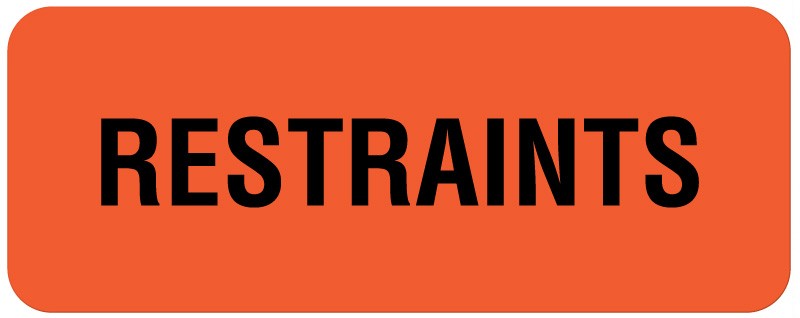 Medical Labels - Restraint Renewal Label, 2-1/4" x 7/8"