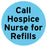 Medical Labels - CALL HOSPICE, Communication Label, 1" Circle