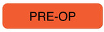 Medical Labels - PRE-OP Surgery Label, 1-1/4" x 5/16"