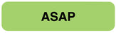 Medical Labels - ASAP Label, 1-1/4" x 5/16"