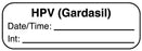 Medical Labels - HPV GARDASIL, 1-1/2" x 1/2"