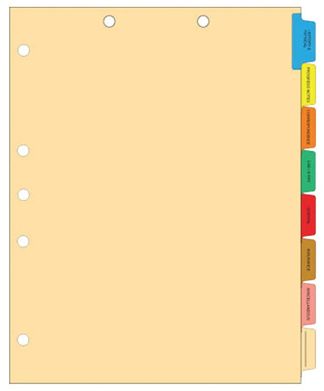 Medical Labels - Chart Dividers