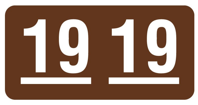 Medical Labels - UAL 2019 Year Label, 1-1/2" x 3/4"