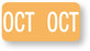 Medical Labels - Tab 1279 Month Compatible Series, 1" x 1/2"