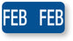 Medical Labels - Tab 1279 Month Compatible Series, 1" x 1/2"