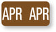 Medical Labels - Tab 1279 Month Compatible Series, 1" x 1/2"