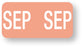Medical Labels - Tab 1279 Month Compatible Series, 1" x 1/2"