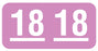 Medical Labels - UAL 2018 Year Label, 1" x 1/2"