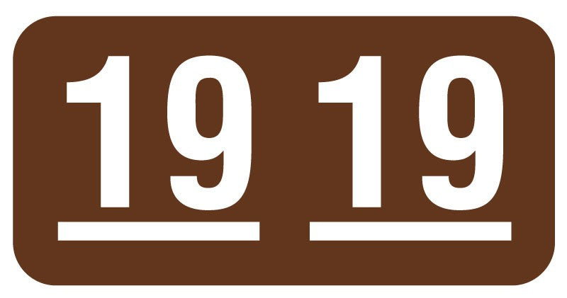Medical Labels - UAL 2019 Year Label, 1" x 1/2"