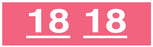 Medical Labels - Ames Compatible 2018 Year Label, 1-3/4" x 1/2"