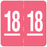 Medical Labels - Ames Compatible 2018 Year Label, 1-7/8" x 1-7/8"