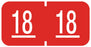 Medical Labels - GBS/VRE 6100 Compatible 2018 Year Label, 1-1/2" x 3/4"