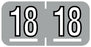 Medical Labels - Barkley Compatible 2018 Year Label, 1-1/2" x 3/4"