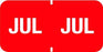 Medical Labels - Colwell Monthly Filing System Labels, 1-1/2" x 3/4"