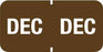 Medical Labels - Colwell Monthly Filing System Labels, 1-1/2" x 3/4"