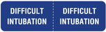 Medical Labels - DIFFICULT INTUBATION Line Identification Label, 3" x 7/8"