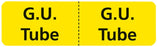 Medical Labels - G. U. Tube Identification Labels, 3" x 7/8"