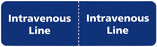 Medical Labels - I.V. Line Identification Label, 3" x 7/8"