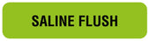 Medical Labels - Anesthesia Label, Saline Flush, 1-1/4" x 5/16"