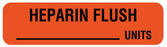 Medical Labels - Anesthesia Label, Heparin Flush Units, 1-1/4" x 5/16"