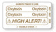Medical Labels - OXYTOCIN, Piggyback Line Identification Label, 3-1/4" x 1-3/4"