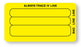 Medical Labels - Piggyback Line Identification Label, 3-1/4" x 1-3/4"