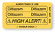 Medical Labels - DILTIAZEM, Piggyback Line Identification Label, 3-1/4" x 1-3/4"